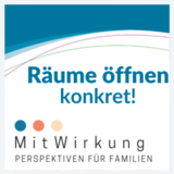 Räume öffnen konkret! Logo von Mitwirkung Perspektiven für Familien